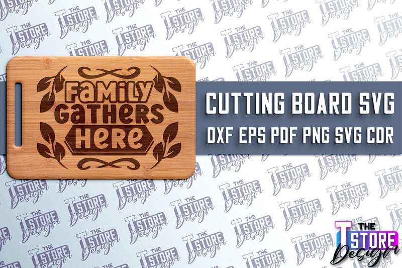 Cutting Board SVG | Kitchen Quotes SVG | Home Design | SVG File v.1 SVG The T Store Design 