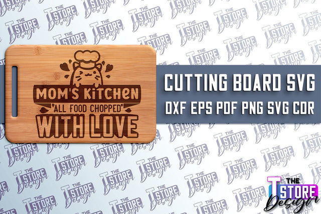 Cutting Board SVG | Kitchen Quotes SVG | Home Design | SVG File v.1 SVG The T Store Design 