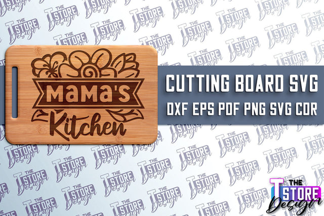 Cutting Board SVG | Kitchen Quotes SVG | Home Design | SVG File v.1 SVG The T Store Design 