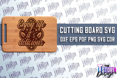 Cutting Board SVG | Kitchen Quotes SVG | Home Design | SVG File v.1 SVG The T Store Design 