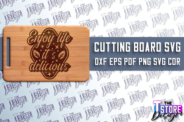 Cutting Board SVG | Kitchen Quotes SVG | Home Design | SVG File v.1 SVG The T Store Design 