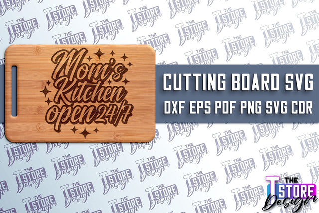 Cutting Board SVG | Kitchen Quotes SVG | Home Design | SVG File v.1 SVG The T Store Design 