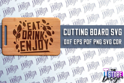 Cutting Board SVG | Kitchen Quotes SVG | Home Design | SVG File v.1 SVG The T Store Design 