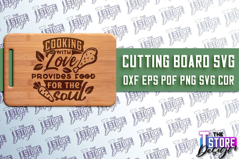 Cutting Board SVG | Kitchen Quotes SVG | Home Design | SVG File v.2 SVG The T Store Design 