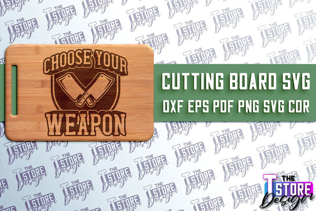 Cutting Board SVG | Kitchen Quotes SVG | Home Design | SVG File v.2 SVG The T Store Design 