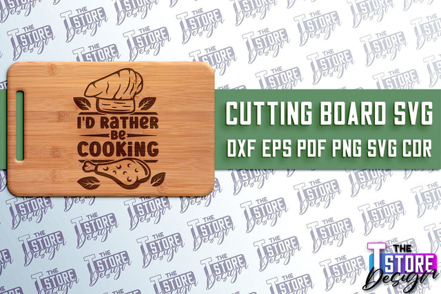 Cutting Board SVG | Kitchen Quotes SVG | Home Design | SVG File v.2 SVG The T Store Design 
