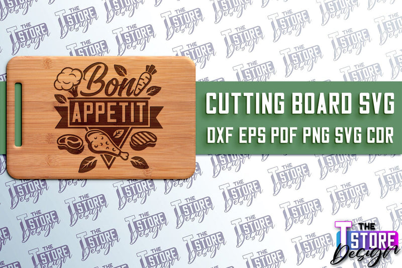 Cutting Board SVG | Kitchen Quotes SVG | Home Design | SVG File v.2 SVG The T Store Design 