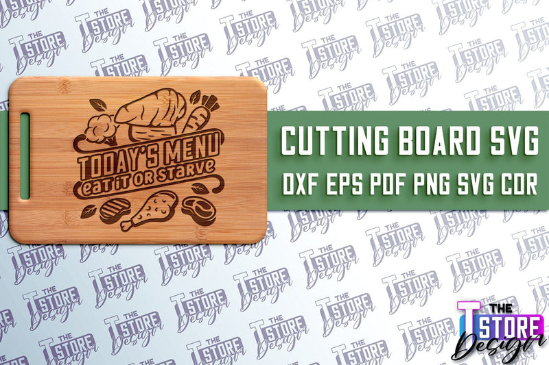 Cutting Board SVG | Kitchen Quotes SVG | Home Design | SVG File v.2 SVG The T Store Design 