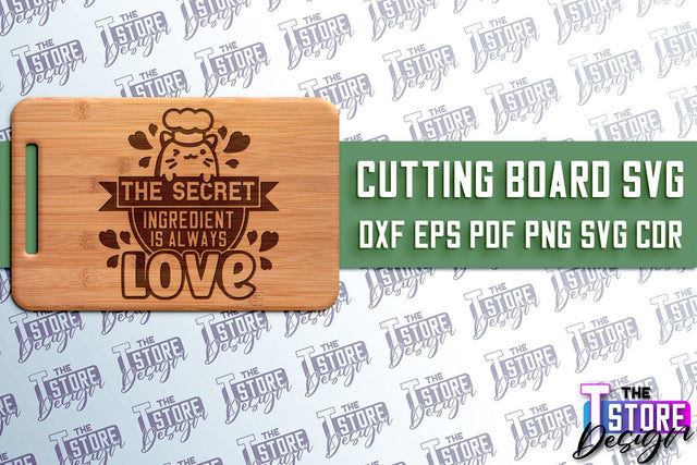 Cutting Board SVG | Kitchen Quotes SVG | Home Design | SVG File v.2 SVG The T Store Design 