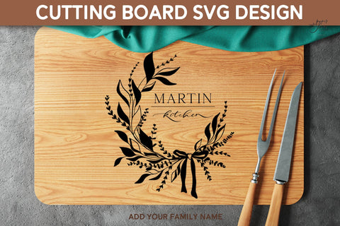 Cutting board SVG PNG Floral Kitchen svg bundle SVG Paperjamlab 