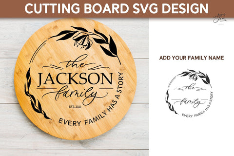 Cutting board SVG PNG Floral Kitchen svg bundle SVG Paperjamlab 