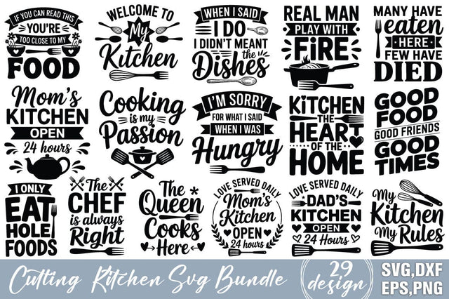 Cutting Kitchen SVG Bundle SVG Angelina750 