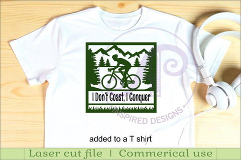 Cycling male Name sign svg laser cut template SVG APInspireddesigns 