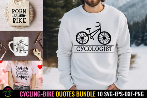 Cycling Quotes SVG Bundle I Cycling Shirt SVG Bundle SVG Happy Printables Club 