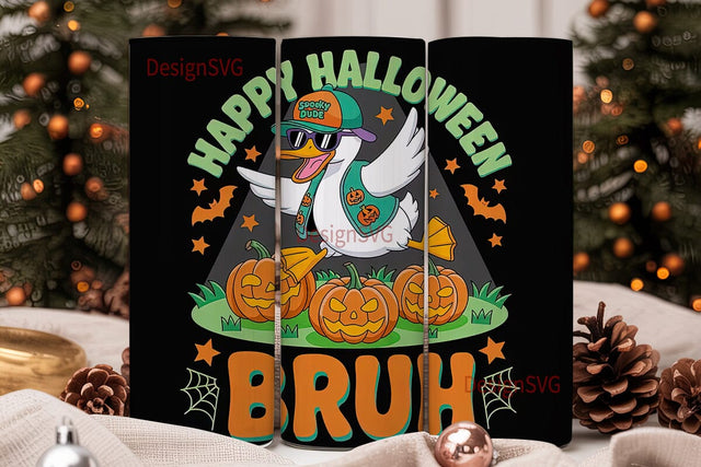 Dabbing Halloween Duck 20oz Tumbler Sublimation DesignSVG 