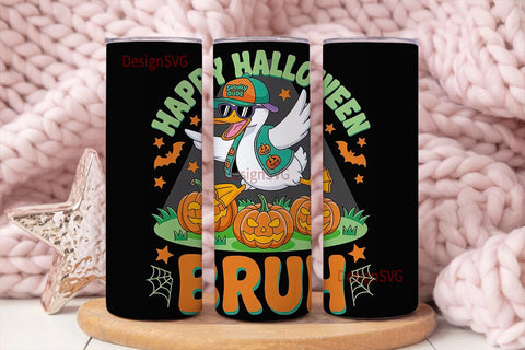 Dabbing Halloween Duck 20oz Tumbler Sublimation DesignSVG 