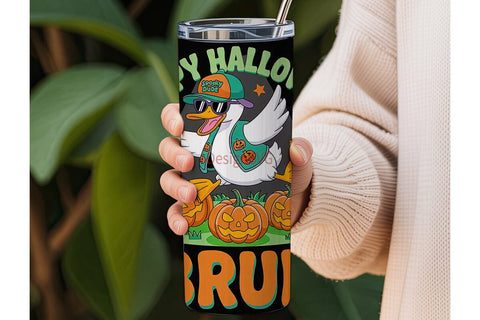 Dabbing Halloween Duck 20oz Tumbler Sublimation DesignSVG 