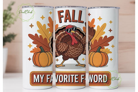 Dabbing Turkey Fall Tumbler Wrap Sublimation PixelChick 