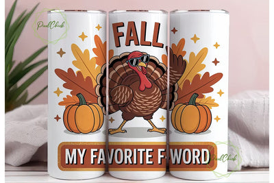 Dabbing Turkey Fall Tumbler Wrap Sublimation PixelChick 