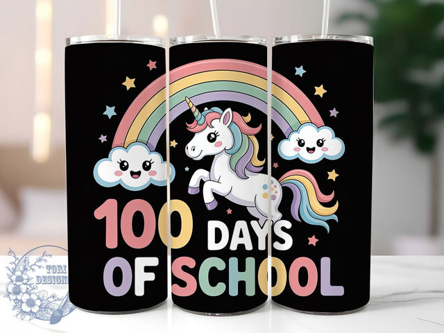 Dabbing Unicorn School Tumbler, Unicorn Character, Dabbing Pose, Fun Classroom, 20Oz Tumbler, Sublimation Wrap, Digital Download Sublimation ToriDesigns 