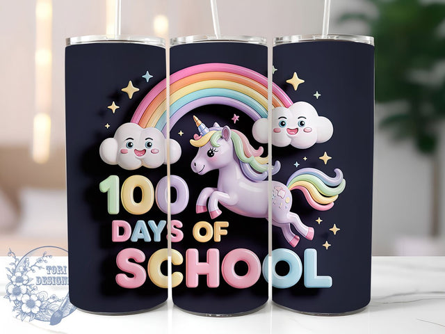 Dabbing Unicorn School Tumbler, Unicorn Character, Dabbing Pose, Fun Classroom, 20Oz Tumbler, Sublimation Wrap, Digital Download Sublimation ToriDesigns 