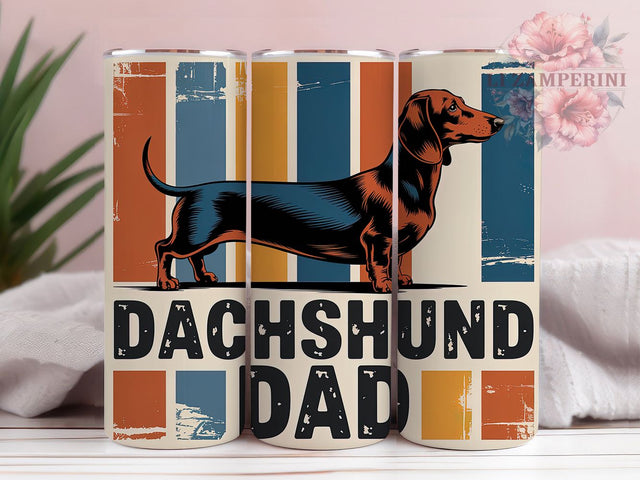 Dachshund Dad Humor 20oz Tumbler Wrap, Dog Lover Gift, Funny Dad Quote, Pet Humor, Father’s Day Gift, 20oz Tumbler Wrap, Sublimation PNG Sublimation Li Zamperini 
