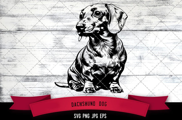 Dachshund Dog SVG, Dog SVG, Logo - Digital Download with Commercial License for Cricut, Silhouette, Scan N Cut Crafting SVG Loveleen Kaur 