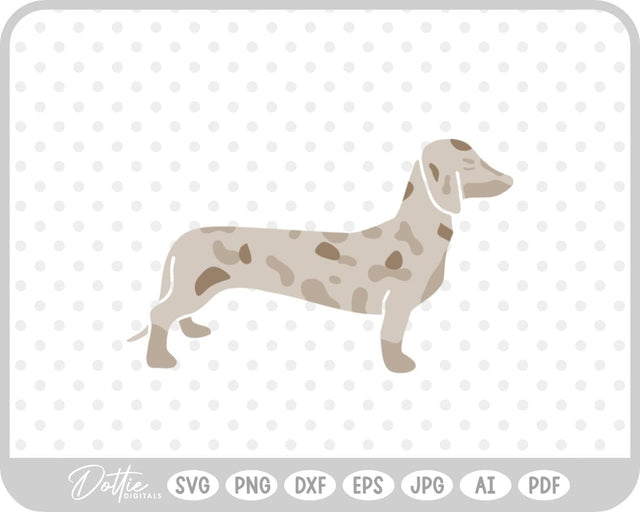 Dachshund Weiner Dog Sausage Daxie SVG DottieDigitals 