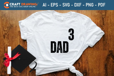 Dad 3 Best Dad Ever Father’s Day svg, Funny Father’s Day svg, Funny Father’s Day Gift, Step-Dad Father’s Day, Funny Dad svg, Dad svg, svg png dxf SVG Debashish Barman 