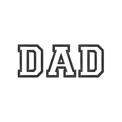 Dad Applique Machine Embroidery Design, 3 sizes, Instant download Embroidery/Applique DESIGNS Nino Nadaraia 