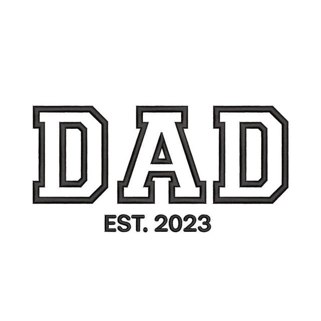 Dad Applique Machine Embroidery Design, 3 sizes, Instant download Embroidery/Applique DESIGNS Nino Nadaraia 