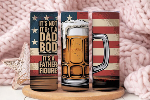 Dad Bod Beer 20oz Tumbler Wrap Sublimation DesignSVG 