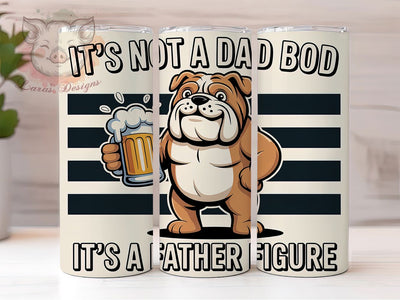 Dad Bod Beer Quote 20oz Tumbler Wrap, Father Figure, Funny Beer Quote, Drinking Humor, Dad Gift, 20oz Tumbler Wrap, Sublimation PNG Sublimation Lara' s Designs 