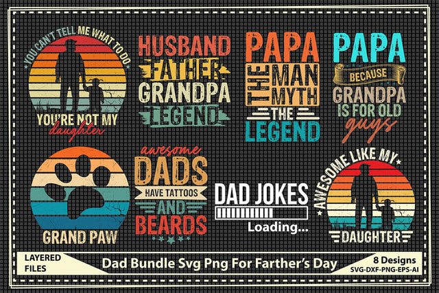 Dad Bundle Svg Png For Farther’s Day SVG shah alam 