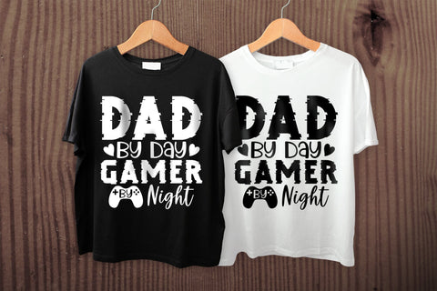 Dad by Day Gamer by Night - Father's Day SVG SVG CraftLabSVG 