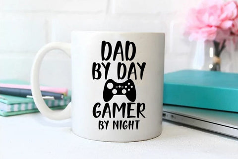 Dad by day gamer by night, Father's Day T-shirt, Dad Quote Design SVG FiveStarCrafting 