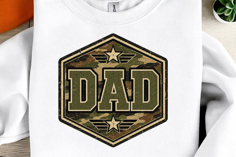 Dad Camo Badge Father Day PNG Sublimation designmaster24 