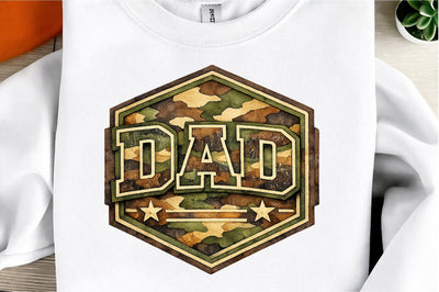 Dad Camo Badge Father Day PNG Sublimation designmaster24 