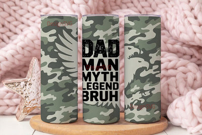 Dad Camouflage 20oz Tumbler Wrap Sublimation DesignSVG 