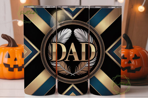 Dad Feathers Tumbler Wrap 20oz Sublimation PixelChick 
