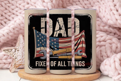 Dad Fixer of All Things 20oz Tumbler Sublimation DesignSVG 