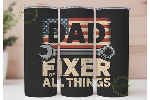 Dad Fixer Of All Things 20oz Tumbler Sublimation PixelChick 