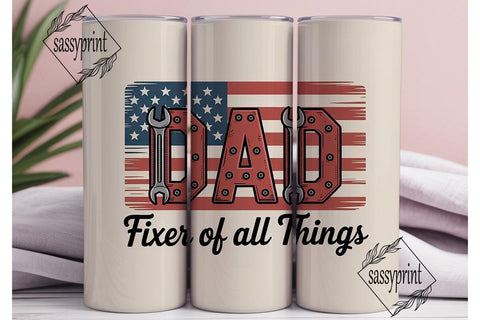 Dad Fixer Of All Things 20oz Tumbler Sublimation sassyprint 