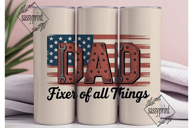 Dad Fixer Of All Things 20oz Tumbler Sublimation sassyprint 