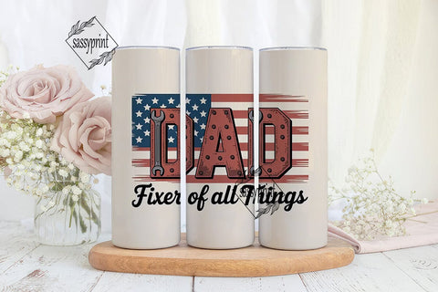Dad Fixer Of All Things 20oz Tumbler Sublimation sassyprint 