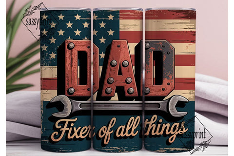 Dad Fixer Of All Things 20oz Tumbler Sublimation sassyprint 