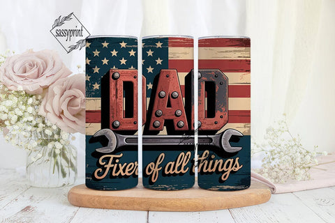 Dad Fixer Of All Things 20oz Tumbler Sublimation sassyprint 