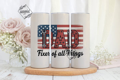 Dad Fixer Of All Things 20oz Tumbler Sublimation sassyprint 