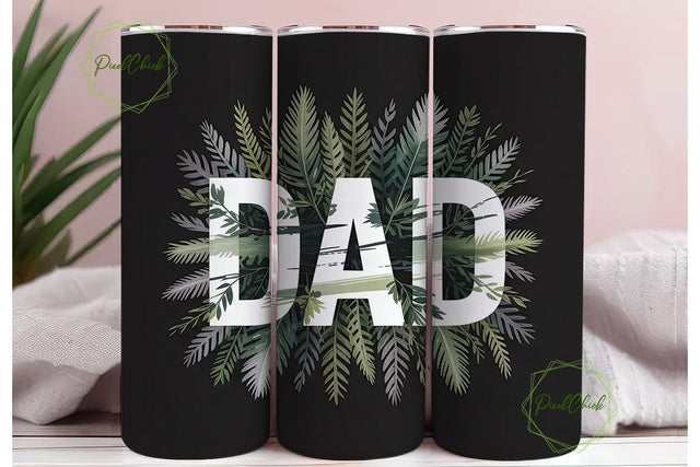 Dad Forest Tumbler Wrap Sublimation PixelChick 