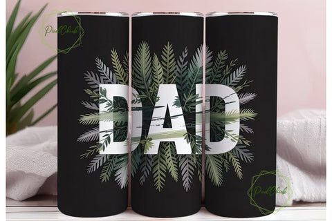 Dad Forest Tumbler Wrap Sublimation PixelChick 